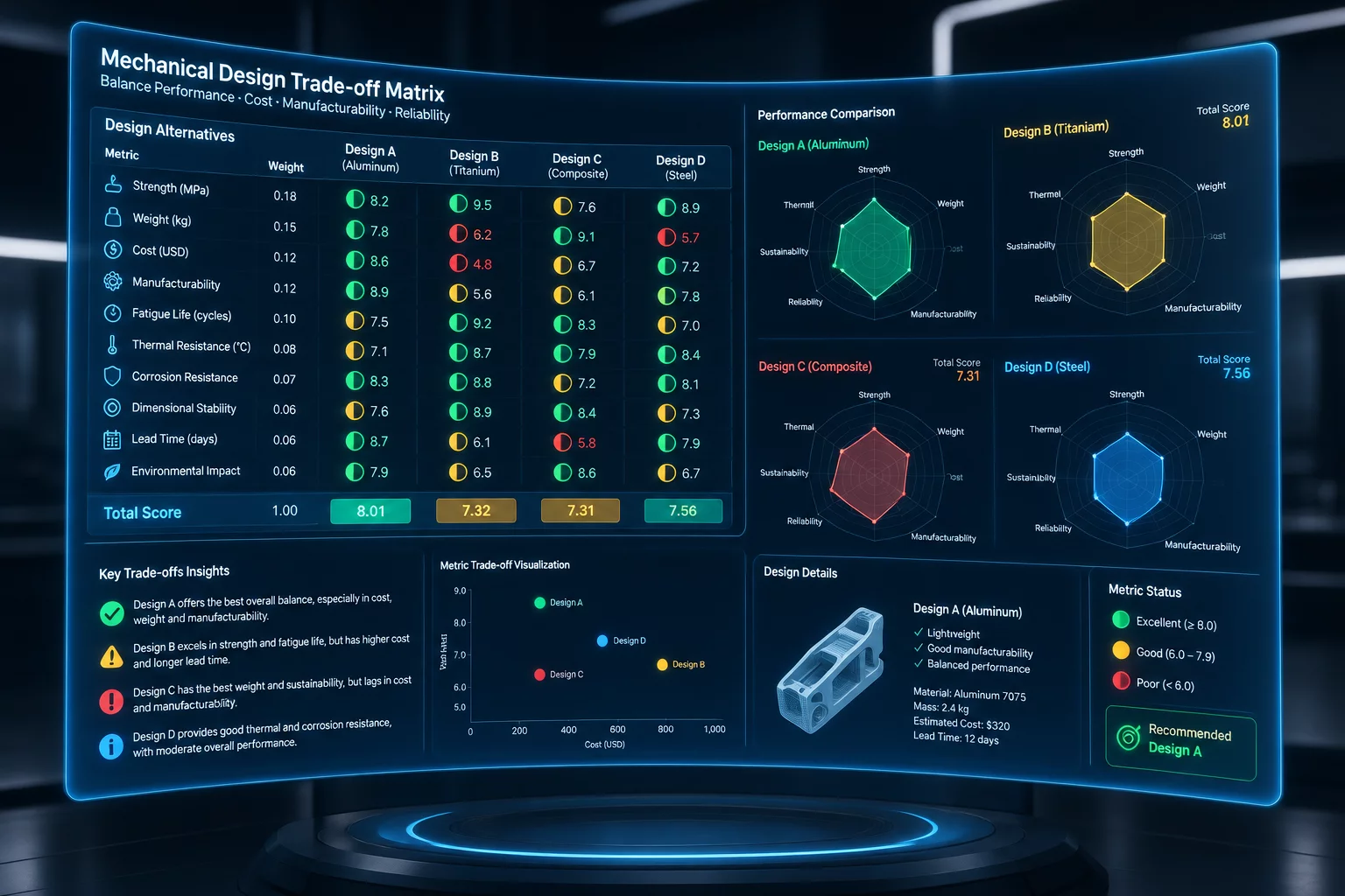 Design Trade Off Matrix